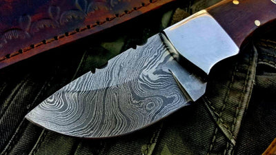 Artisan Crafted Damascus Steel Mini Skinner Knife - Korvel