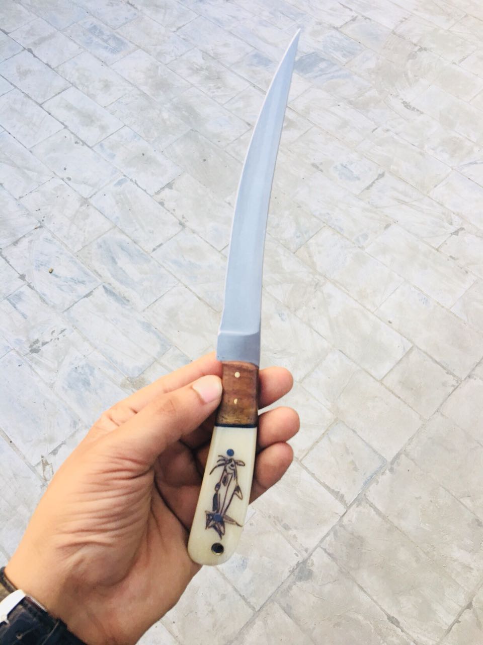 Premium Custom D2 Steel Fishing Knife with Full Tang Design - Korvel