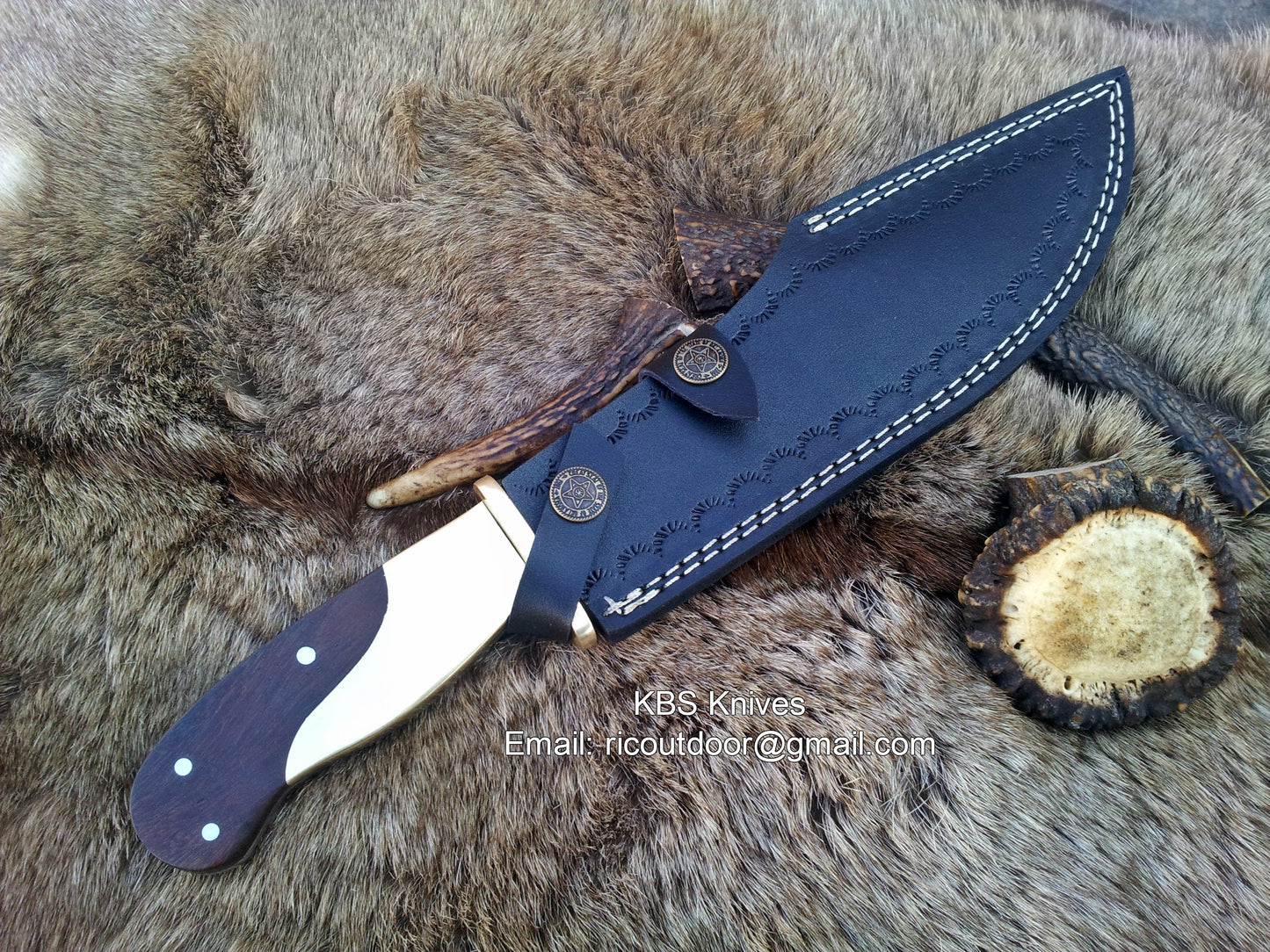 Premium Handmade Damascus Steel Hunting Knife - Korvel