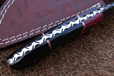 Exquisite Handmade Damascus Steel Skinner Knife - Korvel