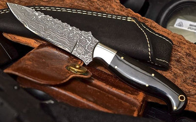 Premium Damascus Steel Hunting and Skinning Knife - Korvel