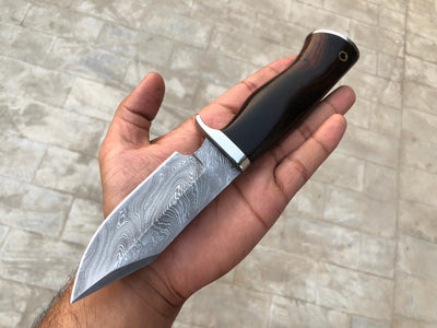 Premium Custom Damascus Steel Hunting Knife - Korvel