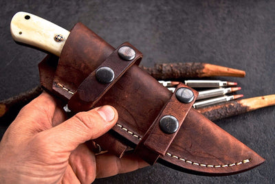 Premium Handmade Damascus Steel Hunting Knife - Korvel