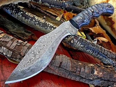 Exquisite Custom Gurkha Kukri with Premium Pakka Wood Handle - Korvel