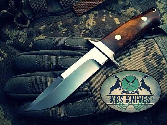 Premium Full Tang O1 Steel Hunting Knife with Rosewood Handle - Korvel
