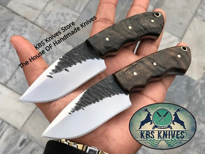 Premium Custom 1095 Hand Forged EDC Skinner Knife with Leather Sheath - Korvel