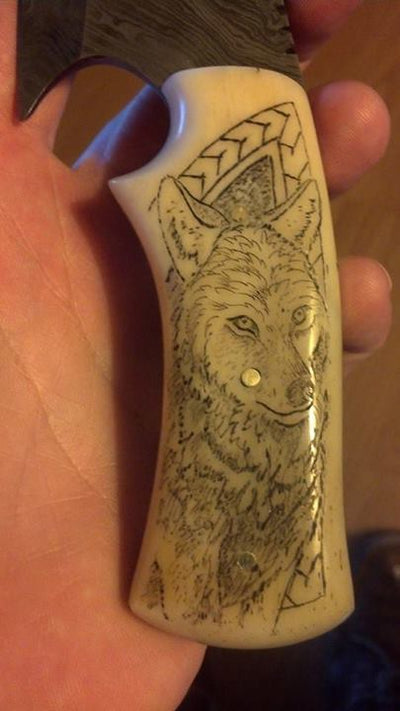 Personalized Artisan Gut Hook Knife - Korvel
