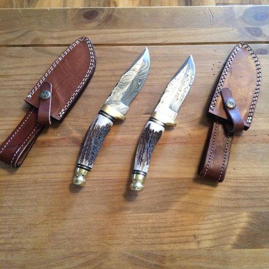 The Ultimate Hunter’s Companion: Custom Damascus Steel Hunting Knife | Antler Handle | 8.5 Inches | KBS Knives - Korvel