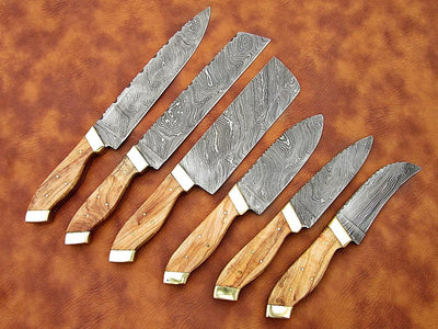 Premium Custom Handmade Damascus Steel Chef Knife Collection - Korvel