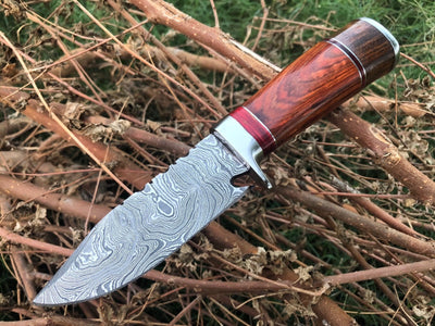 Artisan Crafted Damascus Steel Hunting Knife - Korvel