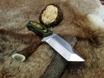 Premium D2 Steel Tanto Blade Knife for Outdoor Adventures - Korvel