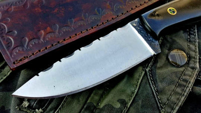 Premium Custom 1095 High Carbon Steel Hunting and Skinning Knife - Korvel