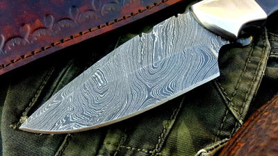 Artisan Crafted Damascus Steel Hunting and Skinning Knife - Korvel