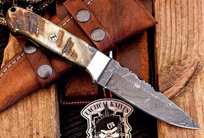 Premium Handmade Damascus Steel Skinning Knife - Korvel