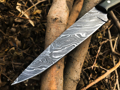 Premium Full Tang Custom Damascus Steel Hunting Knife - Korvel