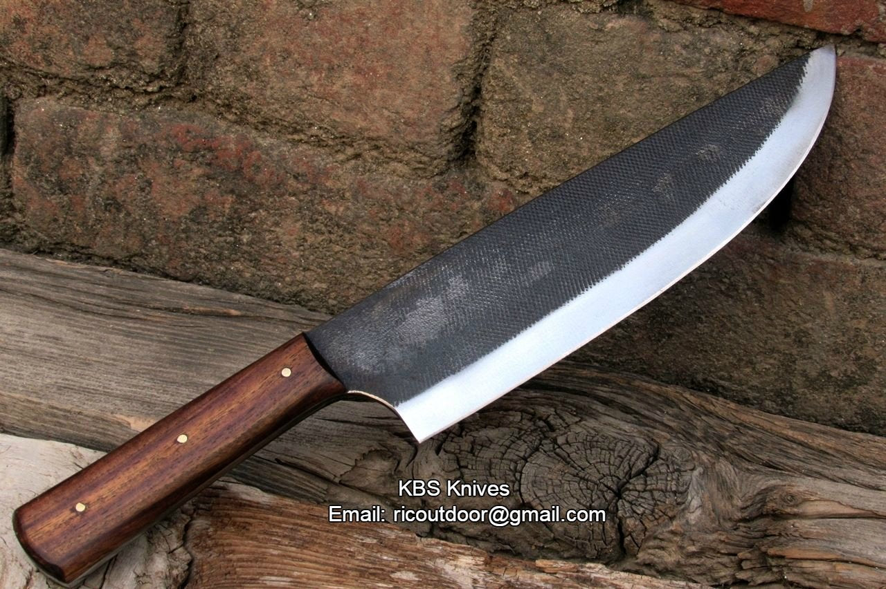Premium Handcrafted Chef Knife with Rosewood Handle - Korvel
