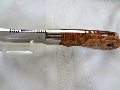 Artisan Crafted D2 Steel Skinner Knife with Polished Finish - Korvel