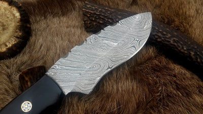 Artisan Crafted Damascus Drop Point Knife - Korvel