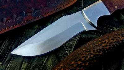 Premium Custom D2 Tool Steel Hunting and Skinning Knife - Korvel