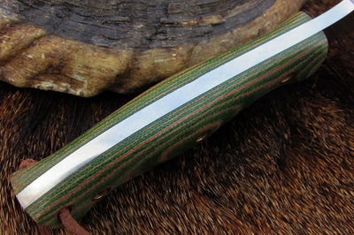 Premium Handmade Carbon Steel Skinner Knife for Outdoor Adventures - Korvel