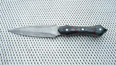 Premium Damascus Steel Double Edge Knife - Korvel