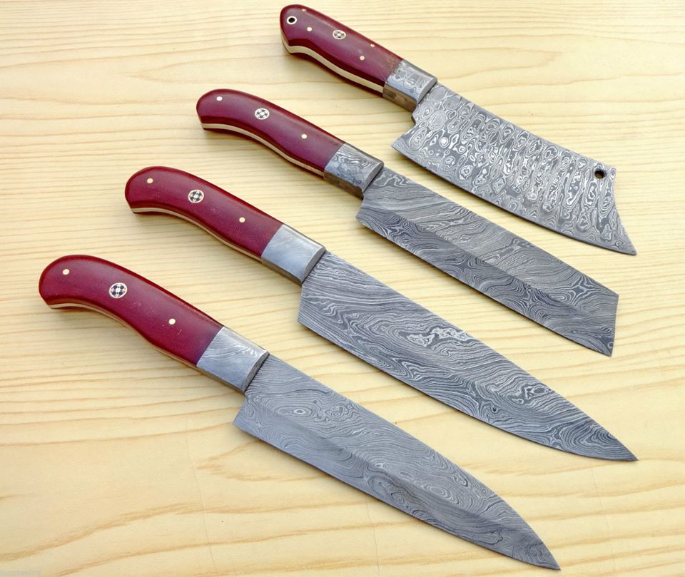 Premium Handmade Damascus Steel Chef Knife Set - Korvel