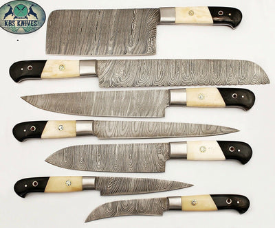 Premium Handmade Damascus Steel Kitchen Knife Collection - Korvel