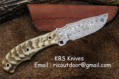 Artisan Crafted Damascus Steel Skinning Knife - Korvel