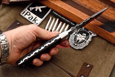 Premium Custom Damascus Steel Hunting and Camping Knife - Korvel