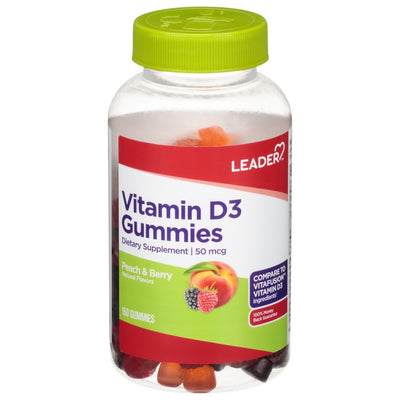 The Leader™ Gomas de Vitamina D3 - 50 Mcg