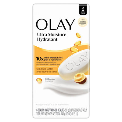 Barres de beauté Olay Ultra Moisture avec beurre de karité