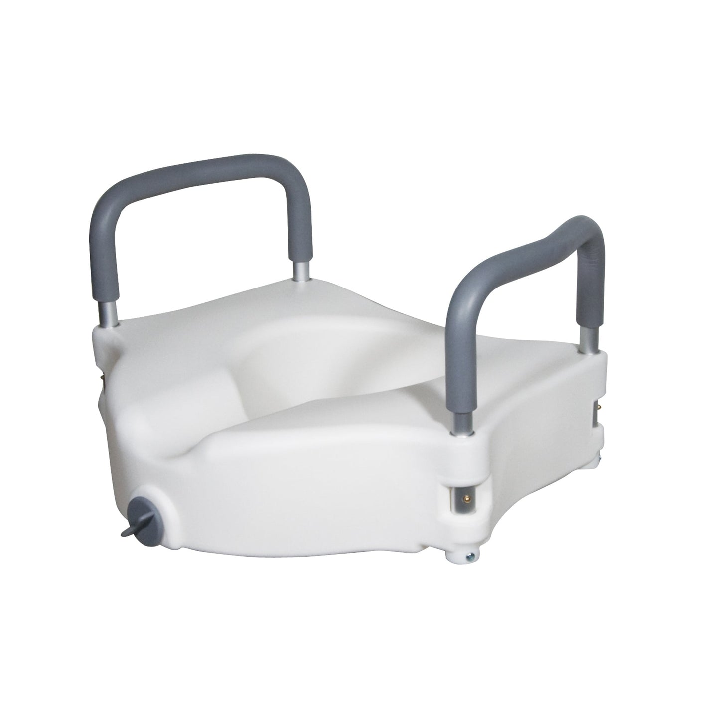 Asiento de inodoro elevado Drive Medical con brazos acolchados removibles