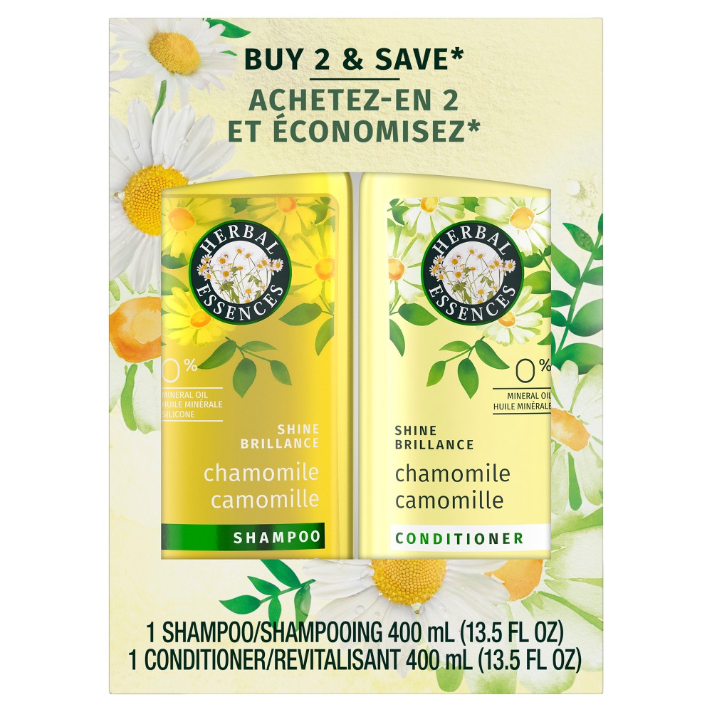 Ensemble de shampooing et après-shampooing Herbal Essences Classic Shine à la camomille