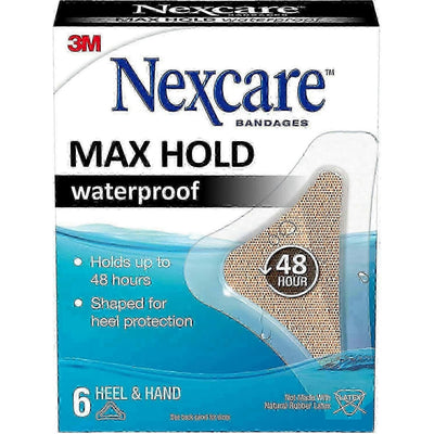 Nexcare Max Hold Waterproof Bandages for Hands and Heels