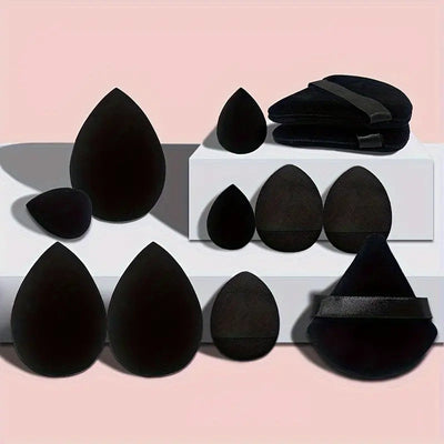 12Pcs Makeup Sponge Blender Beauty Egg Foundation Sponges Liquid Cream Cosmetic Puff Women Make Up Accessories Beauty Tools - Korvel