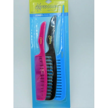 Almar Sales Company Inc – Ensemble de peignes Trio (collection de coiffure de 3 pièces)