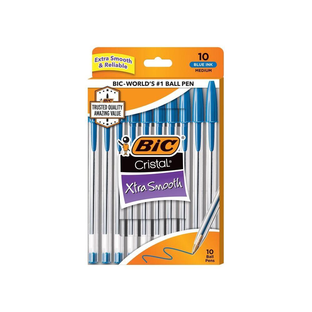 Bolígrafos BiC Cristal Extra Suave Tinta Azul Punta Media