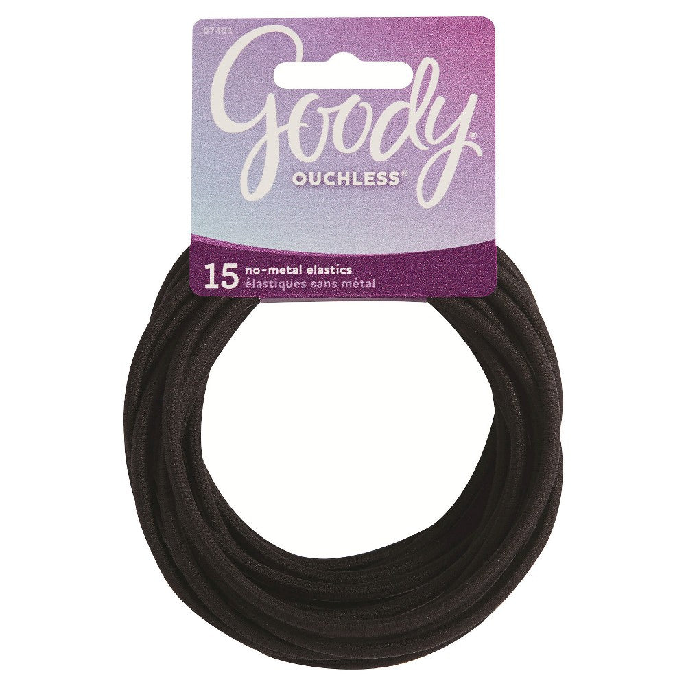 Goody Ouchless Non-Metal Hair Elastics - Extra Thick