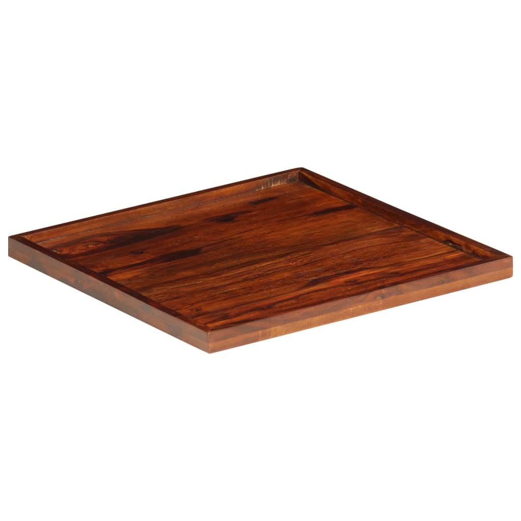 Serving Tray Solid Acacia Wood 19.7"x19.7" - Korvel-Food Inc.