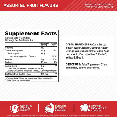 Energy gummies amino acids exercise and fitness gummies - Korvel