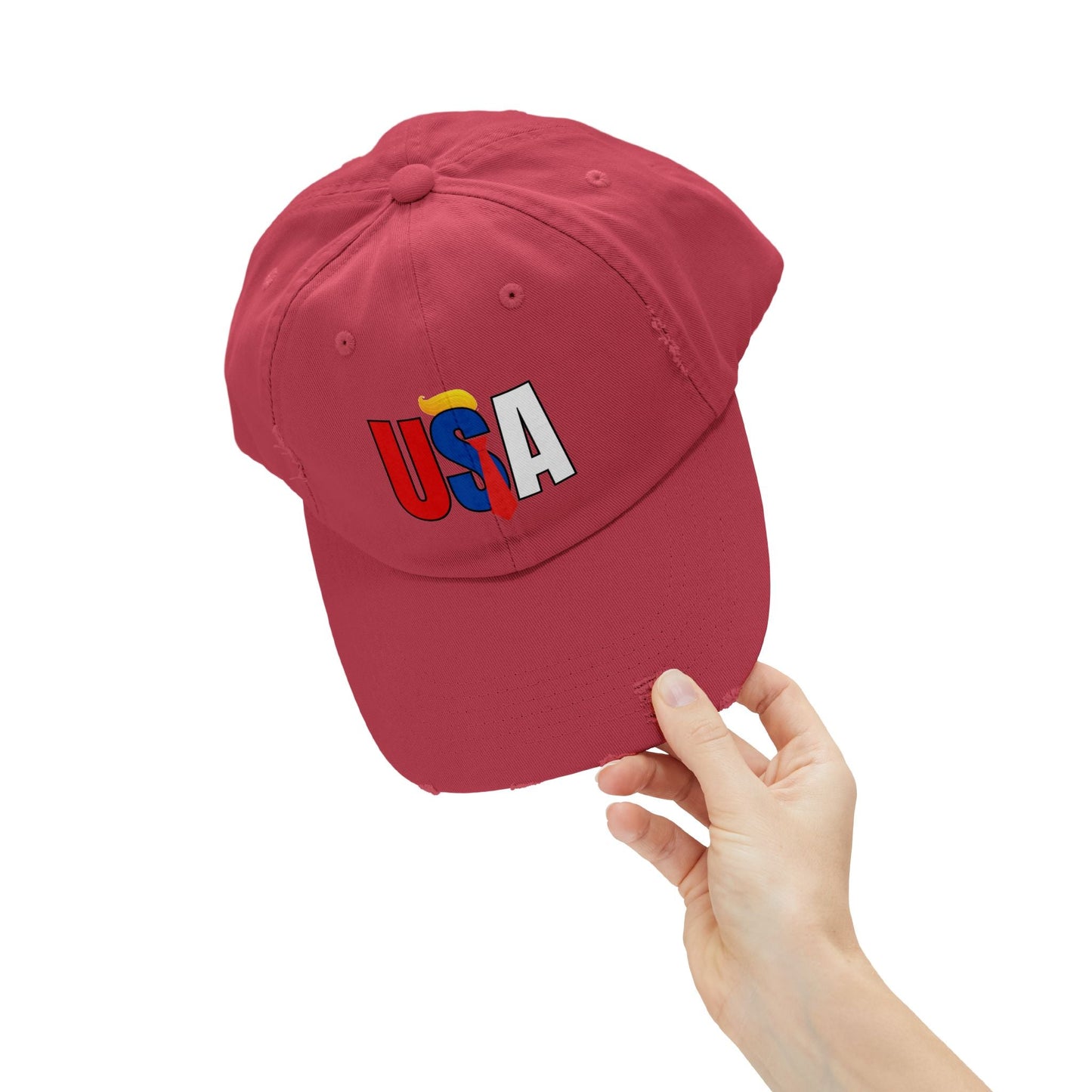 Gorra Unisex Tendencia Distressed USA