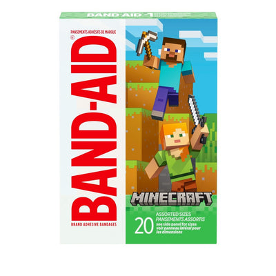 Minecraft Decorative Adhesive Bandages - 20 Count