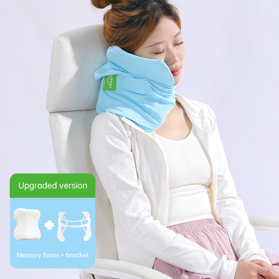 Premium Memory Foam Travel Pillow - Neck Support Cushion