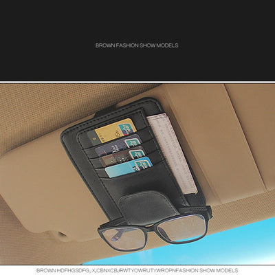 IKSNAIL Car Sun Visor Organizer for Bills, Cards, and More