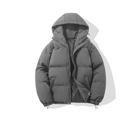 Men's Thickened Cotton-Padded Hoodie Coat for Winter