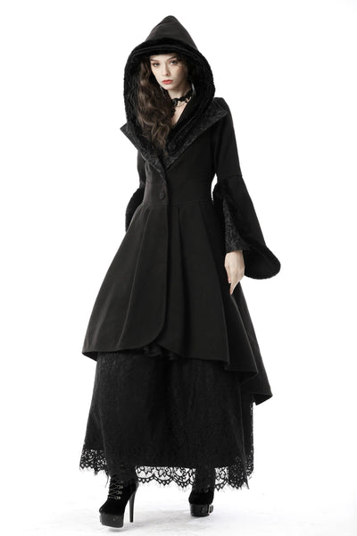 Elegant Stand Collar Wool Overcoat