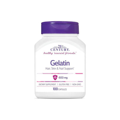 21st Century Gelatin - 600 Mg, 100 Capsules