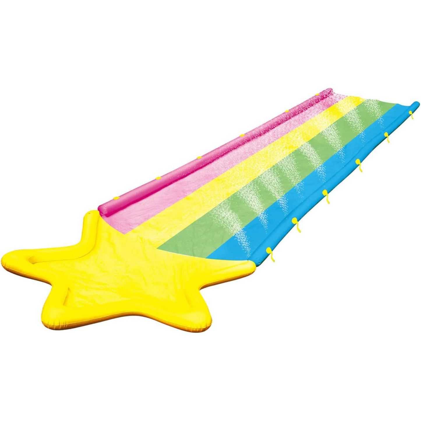 WOW Sports 40' x 8' Rainbow Star Super Slide with 2 Sleds