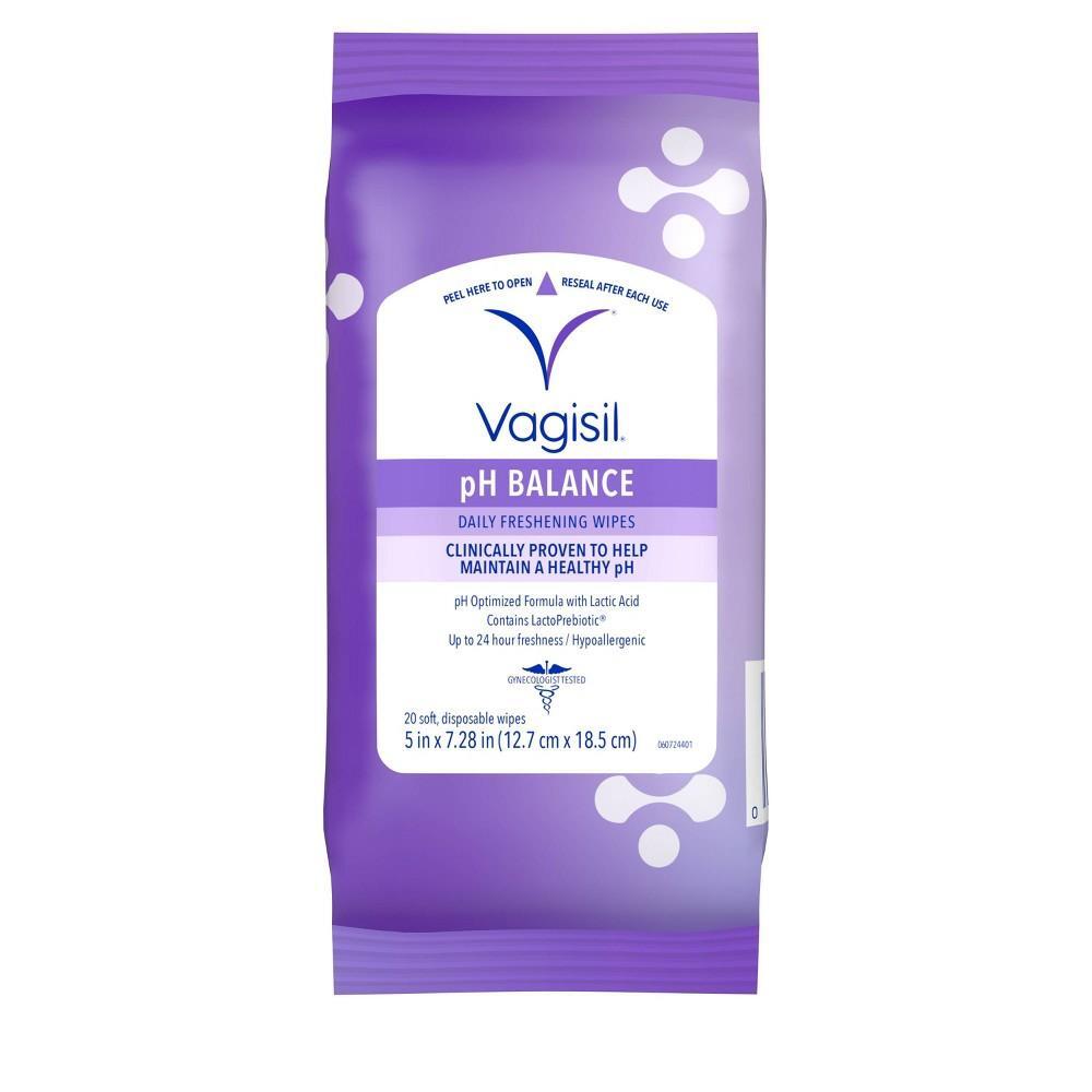 Toallitas Vagisil pH Balance - 20 Contenido
