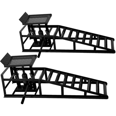Premium Hydraulic Car Lift Ramps - 5 Ton Capacity (2 Pack)